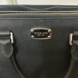 Michael Kors Black Leather Tote